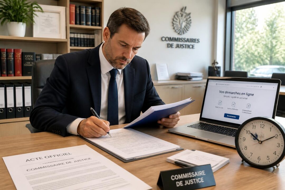 découvrez la procédure complète pour signifier un acte par commissaire de justice, les délais à respecter et les démarches à effectuer en ligne facilement.